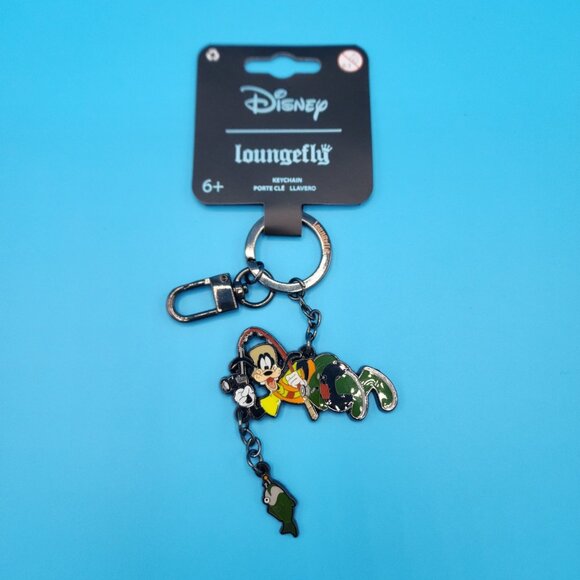 Loungefly A Goofy Movie Goofy Fishing Dangling Keychain Charm NEW - Picture 8 of 9